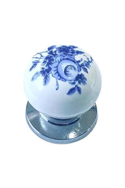 YAKUT AKSESUAR Porcelain Cover Handle Cabinet Handle Drawer Handle Furniture Kitchen Bathroom Handle Ruby Button -Elf208