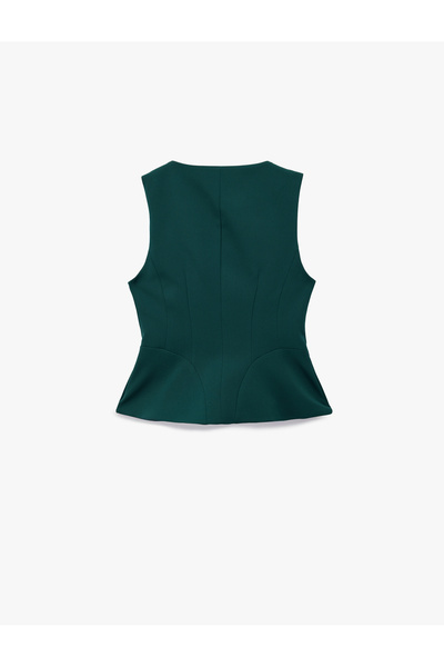 Koton εφαρμοστό Μπλέιζερ με κουμπιά με λαιμόκοψη σε σχήμα V