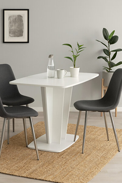 VENITIVO VINDEM CELOR INTELIGENTI Masa bucatarie fixa, dreptunghiulara, 4 persoane, alb , 110 x 70 x 74 cm