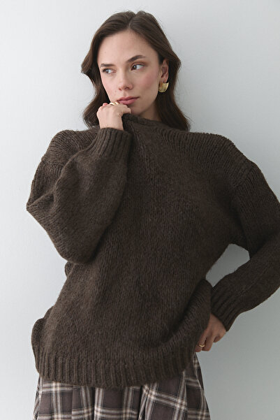 Laluvia Vanilya Long Sleeve Relax Sweater - 251091