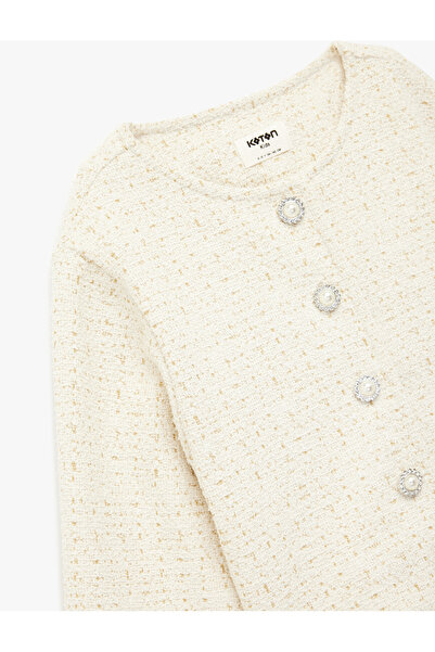 Koton Μακρυμάνικο μπουφάν με λαιμόκοψη και κουμπιά