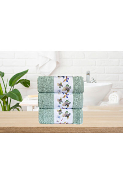 Lucy and Home Σετ πετσετών 3 τεμαχίων με ψηφιακή εκτύπωση Kelebek 40x60cm