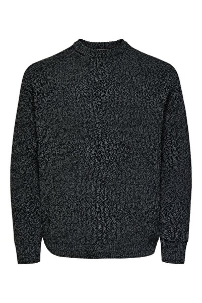 Only & Sons Onsjoin Rlx Ls Raglan Knit Men's Black Sweater - 22034670
