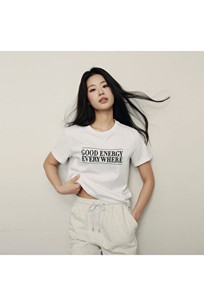 Giordano Women's Loose Fit Graphic Print Tee | Korea Collection