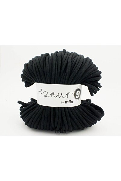 Piecess Sznur de bumbac Super 9, 100 m, P07, negru