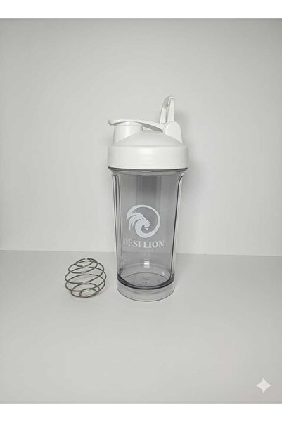 DESI LION Protein Shaker Bottle with Blender Ball – Leakproof Smoothie & Gym Supplement Mixer Cup