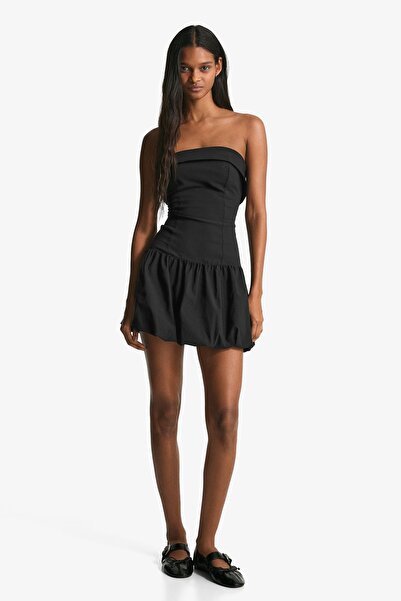 Bershka Mini bandeau balloon dress