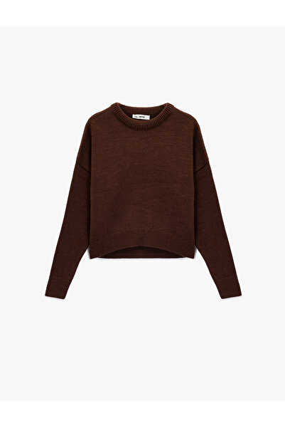 Koton Uzun Kollu Bisiklet Yaka Basic Triko Kazak