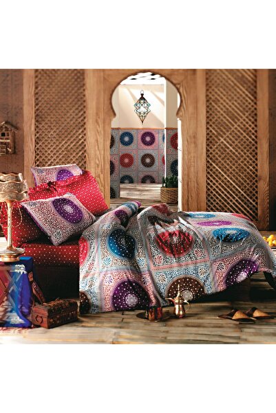 Sarev Arabesque Çift Kişilik Pamuk Saten Nevresim Takımı