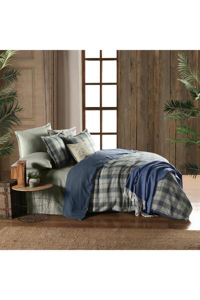 Sarev Kinross Flannel Prime Collection Single Duvet Cover Set Khaki