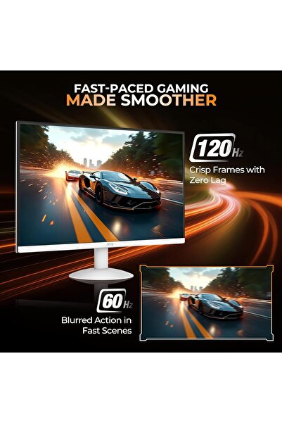 Aoc 24-inch Gaming Monitor (24B30H3/BW) — 1920x1080 FHD IPS, 120Hz, 1ms, Adaptive-Sync — White