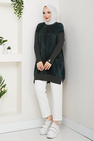 Pamuk Butik Women's Silk Kupra Mercerized Knitwear Tunic