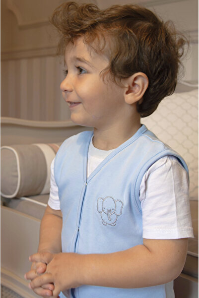 Lilalinda Baby Children's Vest 2-Pack 100% Cotton with Embroidery Details