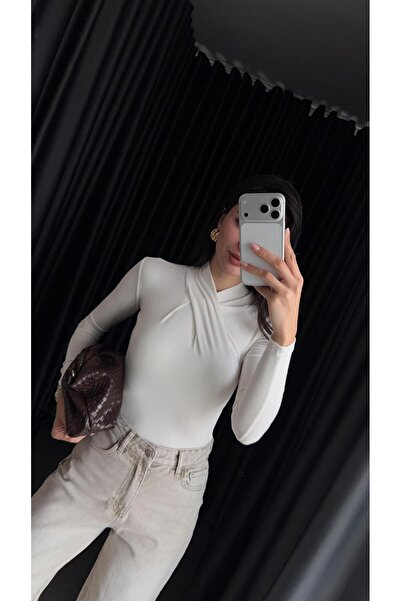 HAZELANNA White Blouse with Collar Detail