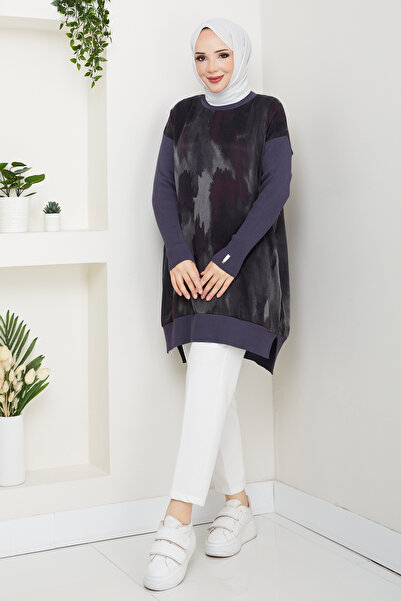 Pamuk Butik Women's Silk Kupra Mercerized Knitwear Tunic