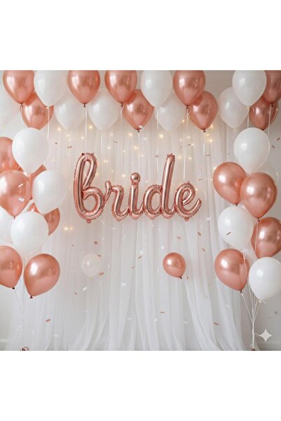 DODOMAR 90 cm Quality Foil in Rose Gold Color with Bride Handwriting in Foil ...