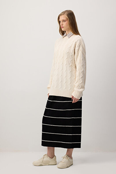 Touché Privé Elastic waist knit skirt