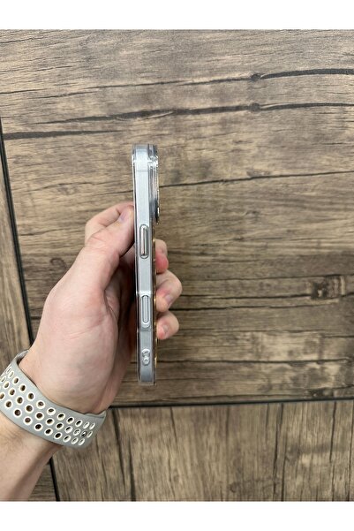 YZGOLDEN iPhone 17 Compatible Avocado Patterned Transparent Glitter Silver Camera Protruding Shiny Cover