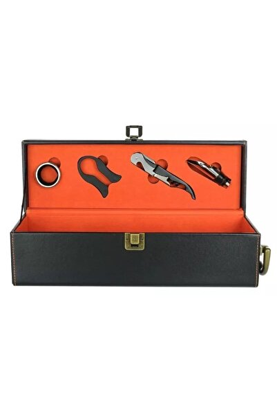 OEMN Luxury Wine Gift Box - Wooden Box for One Bottle with Accessories