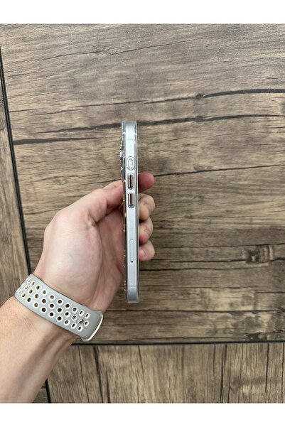 YZGOLDEN iPhone 17 Compatible Eye Pattern Transparent Glitter Silver Camera Protruding Shiny Cover