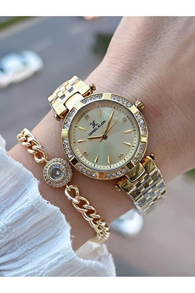 Daniel Klein Steel Cord 30 Mt Water Resistant Women's Wristwatch+Bracelet Bf.Gf.10109.3