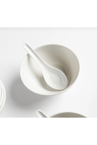 cc bin shihon Soup and noodle bowl set, soup bowl with spoons, 12-piece set for 6 people, melamine, break and crack resistant