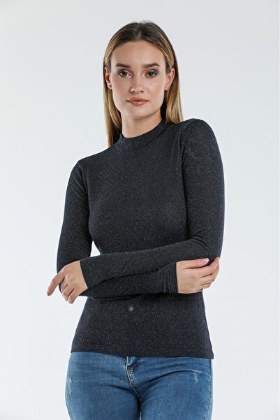 WE AND ME Women's Silvery Basic Knitwear Body Thin Fabric