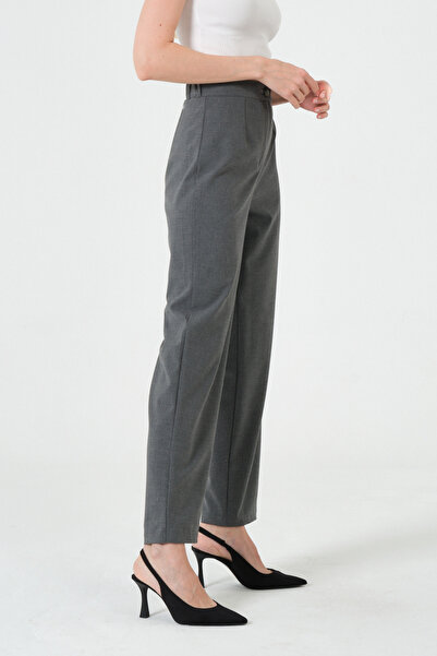 RELAXL Office Chic High Waist Dark Gray Women's Pants 2Xs-10Xl