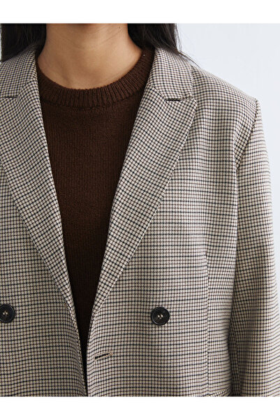 LC Waikiki Houndstooth Women's Blazer Jacket