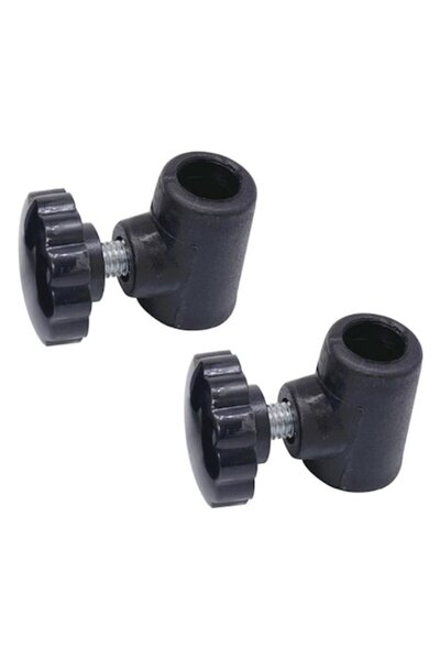 crt Set de 2 opritoare pentru tija ferestrei rulotei, Premium Caravan, Plastic, Negru, Diametru 10-13 mm