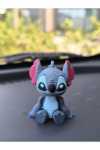 Esey Dizayn Stitch 3D Araba Dikiz Ayna Süsü - Torpido Süsü