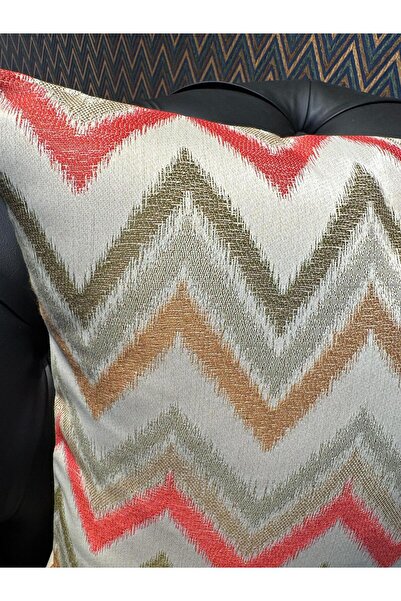 ref crea Zenith Zigzag Patterned Throw Pillow Cover