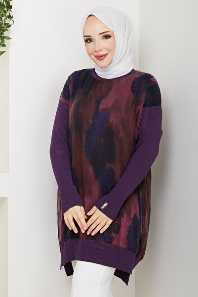 Pamuk Butik Women's Silk Kupra Mercerized Knitwear Tunic