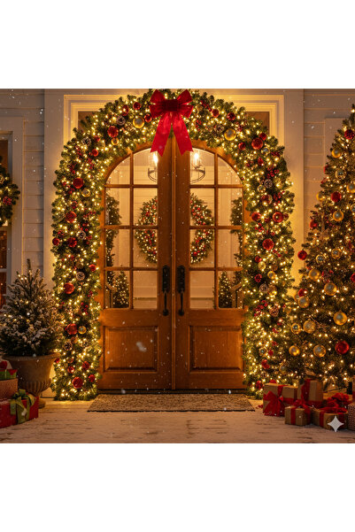 DODOMAR 5 Metre Gün Işıklı Yılbaşı Garland – Çam Ağacı Gürleştirici Işıklı Dekor