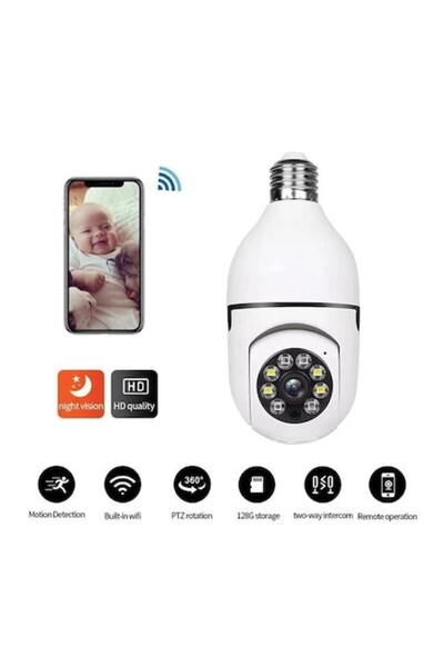 OEM E27 WiFi Bulb Monitoring and Recording Camera