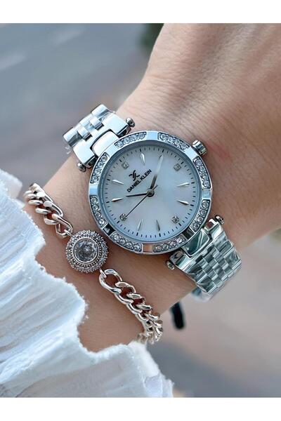 Daniel Klein 2 Years Warranty Steel Cord 30 Mt Water Resistant Women Wristwatch+Bracelet Bf.F.10109.1