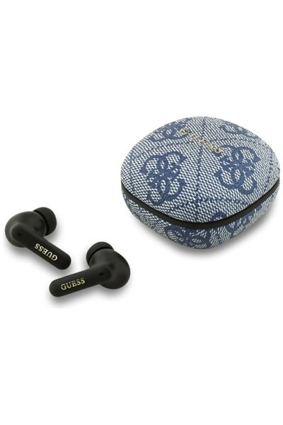 Guess 4G Classic Metal Logo Bluetooth Headphones, blue, GUTWST3P4EGB