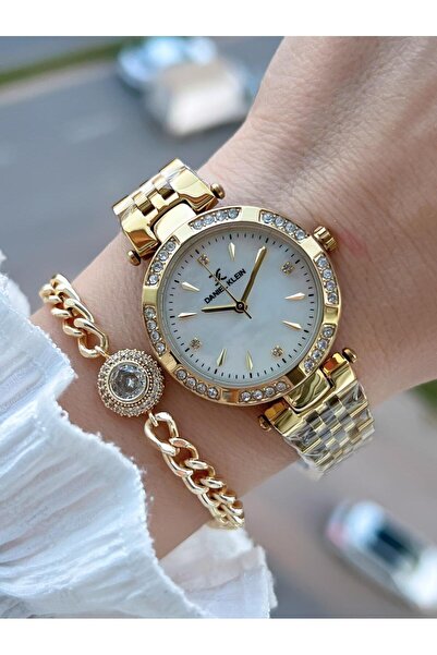 Daniel Klein Steel Cord 30 Mt Water Resistant Women's Wristwatch+Bracelet Bf.Gf.10109.2