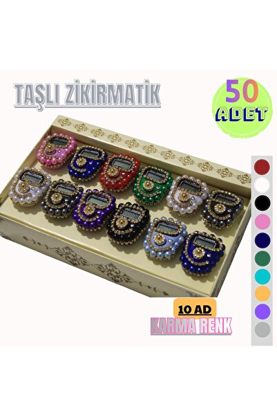 OBRNHOMEN 50 de bucăți de zikrmatice din piatră cadou în culori mixte, obiect...