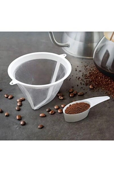 LUXURY Reusable coffee filter, cone filter for most coffee machines, with spoon