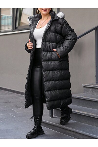 Quen Women's Fur Padding Coat