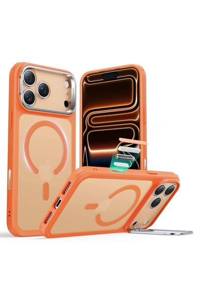 ESR iPhone 17 Pro Max Case Classic Hybrid HaloLock Kickstand, orange