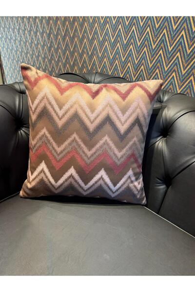 ref crea Zenith Zigzag Patterned Throw Pillow Cover