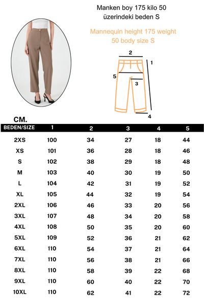 RELAXL Oversized High Waist Mink Women's Trousers Office Elegance