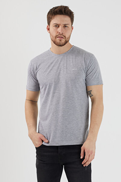 Slazenger Sander Ktn Set of 5 Men's T-Shirts - White - Gray - Navy Blue - Dark Green - Light Pink