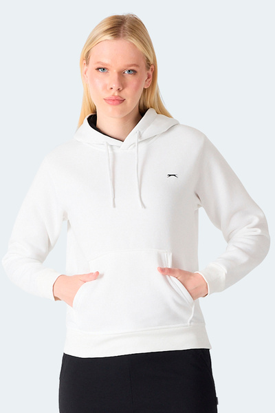 Slazenger Misty I Women's Hooded Ecru Sweatshirt