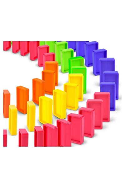 OEM Electric Train Set with 80 Domino Pieces, Lights & Sounds