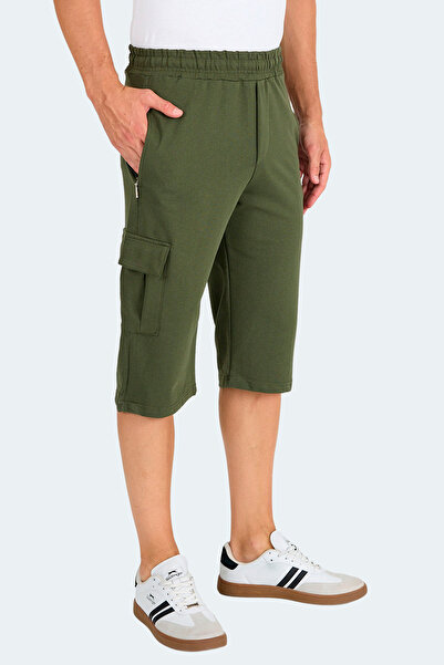 Slazenger Neck I Men's Pocket Capri Khaki Shorts