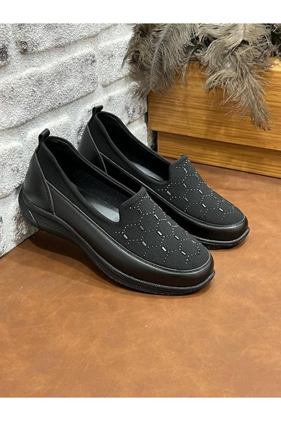 UMUT AYAKKABI Comfortable Soft Lioss Women's Mother Shoes with Orthopedic Stones