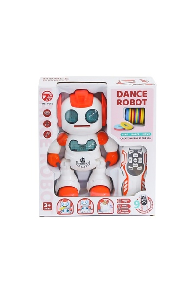 babydoor Uzaktan Kumandalı Disk Atan Pilli Robot Işıklı Müzikli Sesli Dans Ed...